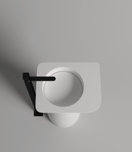 Раковина из искусственного камня Salini Ninfea 130221MF 54х45 напольная цвет белый - фото 3